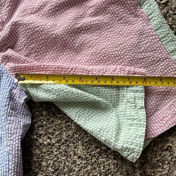 Vineyard Vines Blue Pink Cotton Flat Front Shorts, Men’s 33 - Picture 3 of 4